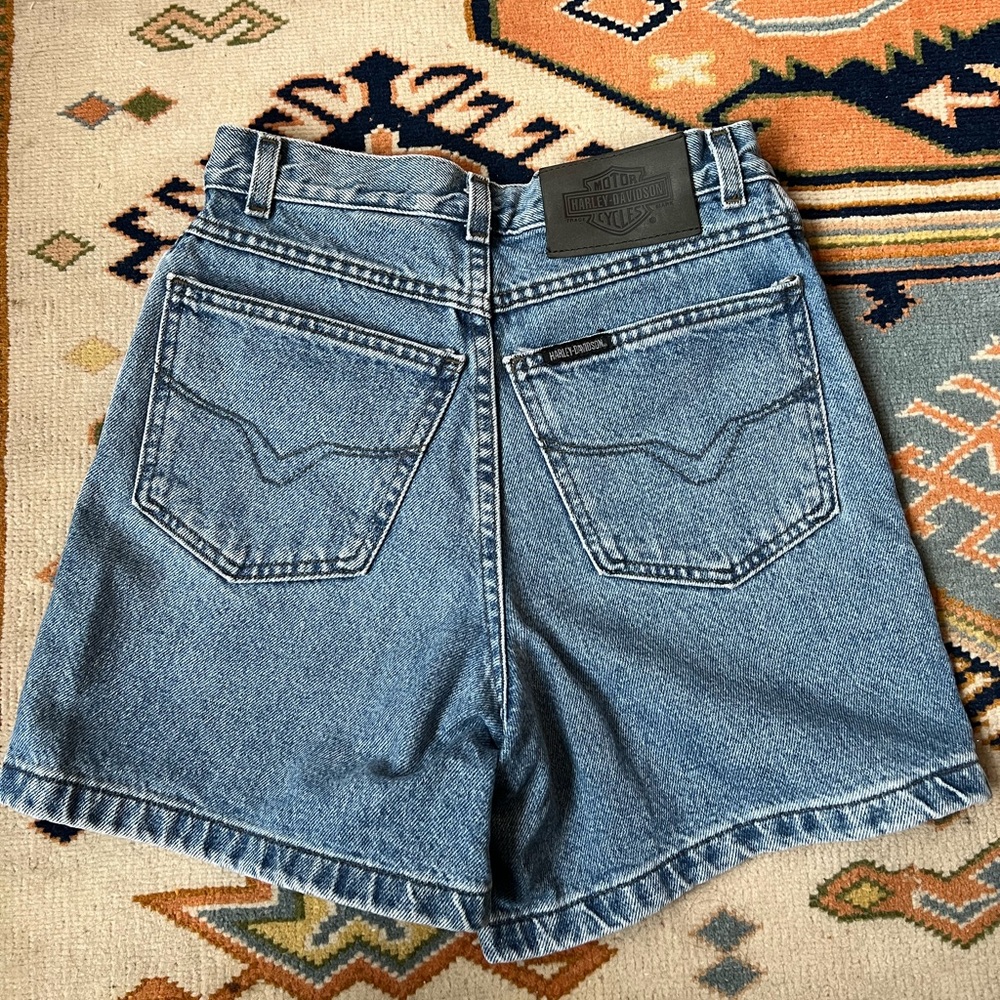 Vintage 90s Harley Davidson Jean shorts